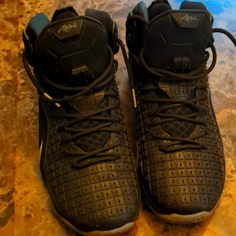 NIKE LeBron rubber city black size 13